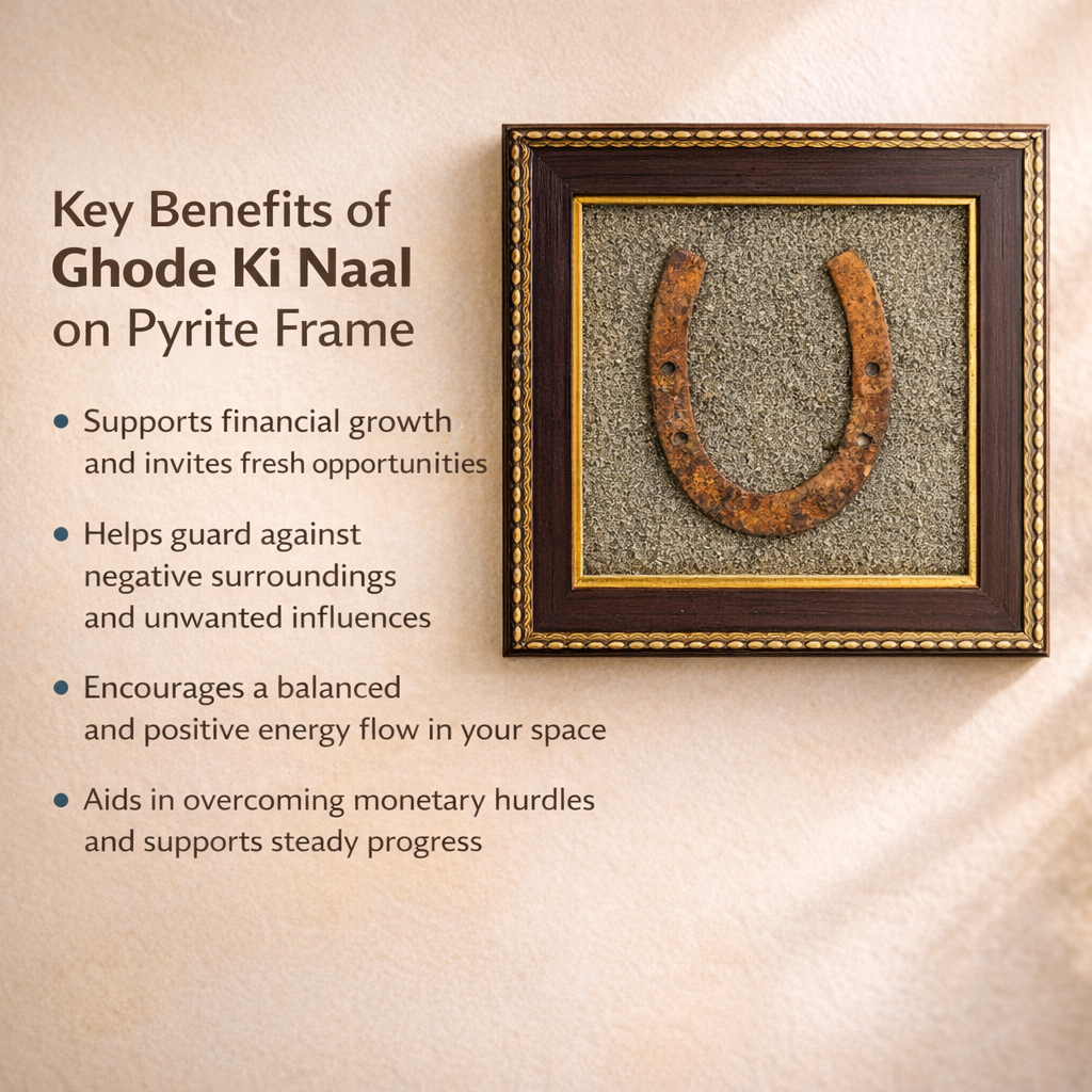 Ghode Ki Naal on Raw Pyrite Frame