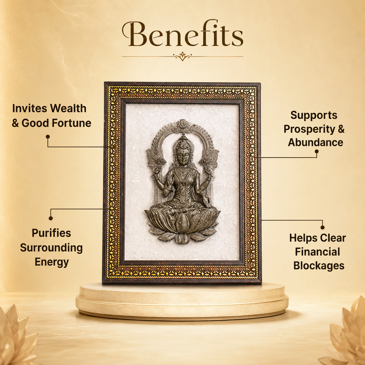 Lakshmi Ji Pyrite Plate
