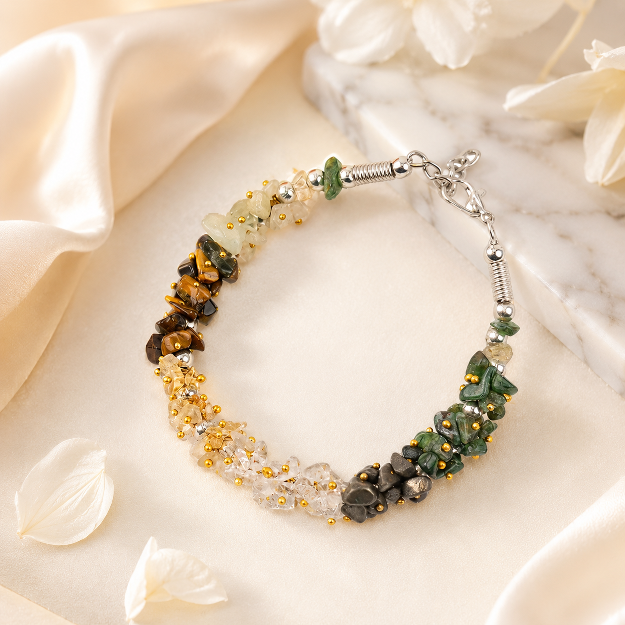 Dhan Yog Crystal Chips Bracelet
