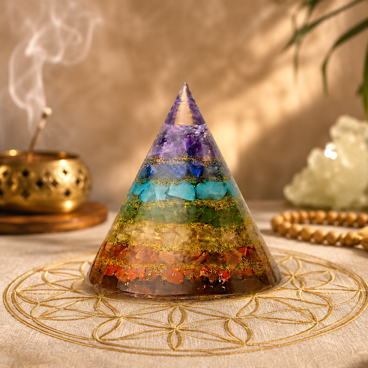 7 Chakra Energy Pyramid