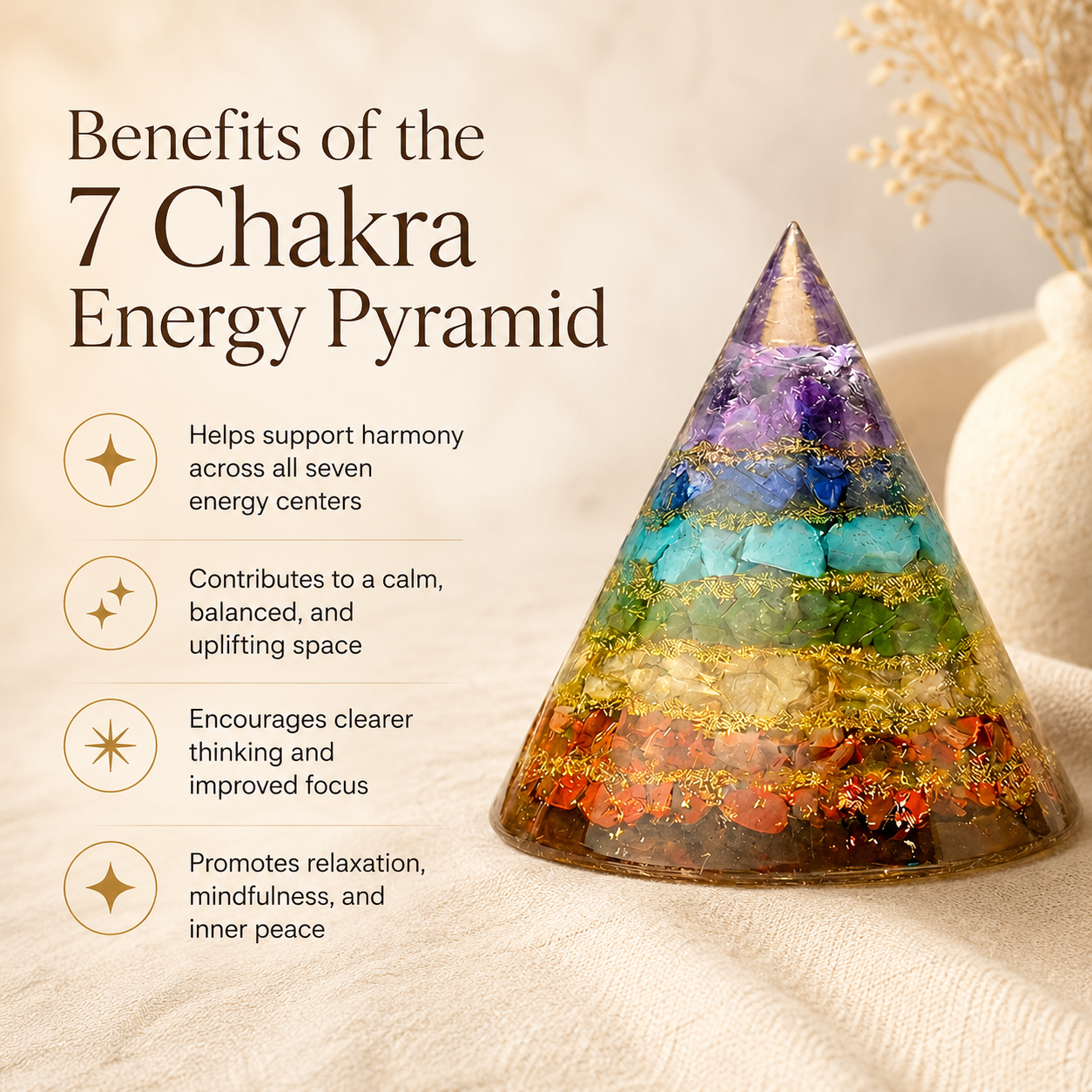 7 Chakra Energy Pyramid