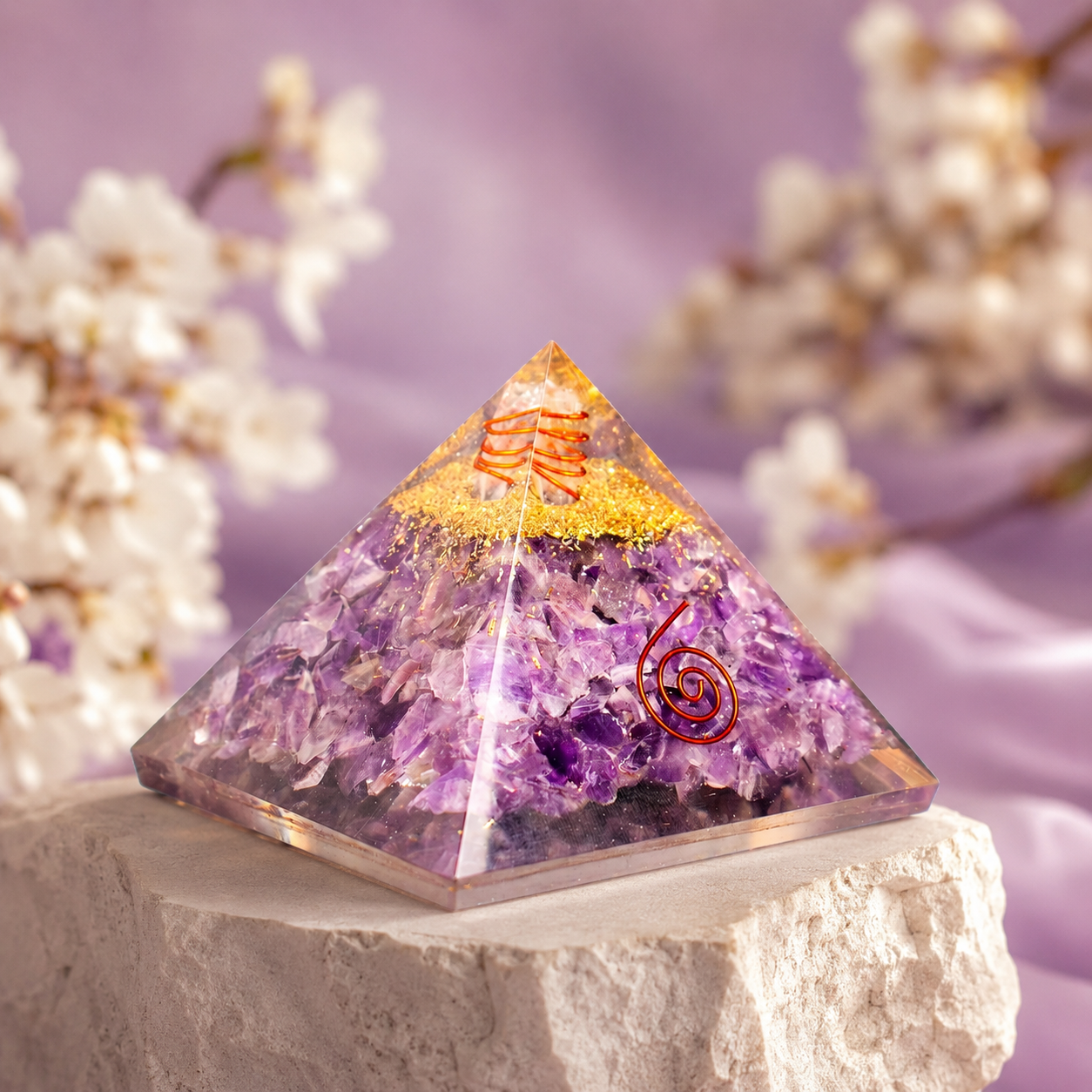 Amethyst Crystal Pyramid