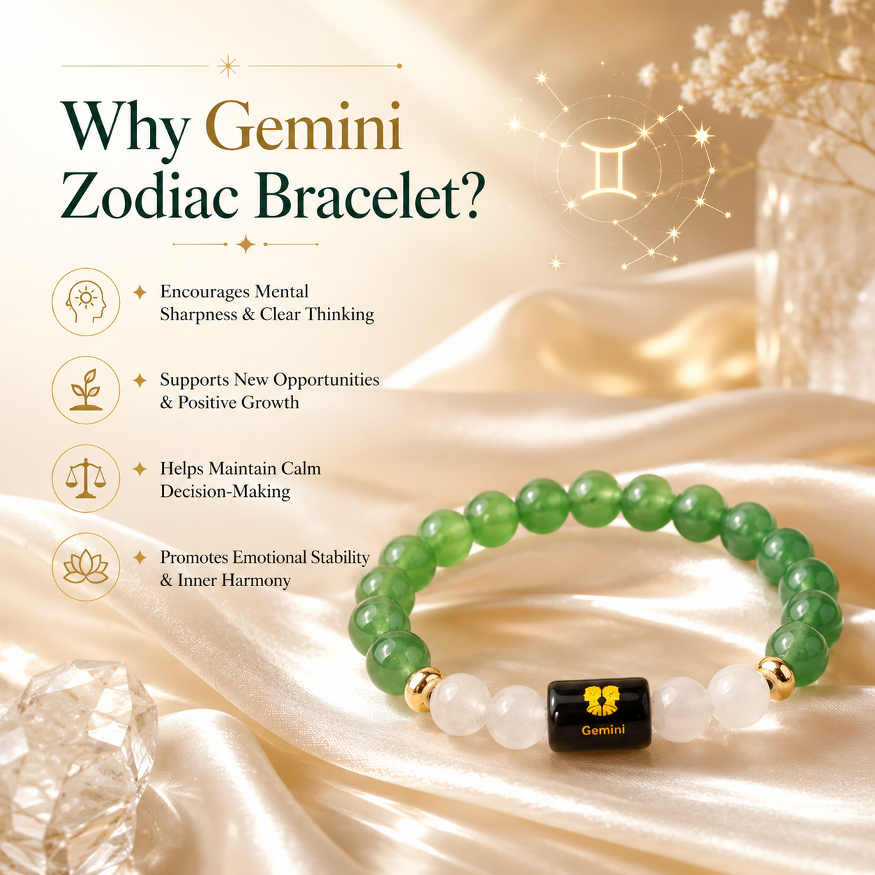 Gemini Birthstone Bracelet