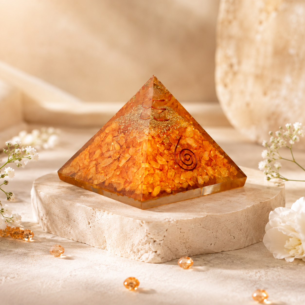 Citrine Vyapar Vridhi Pyramid