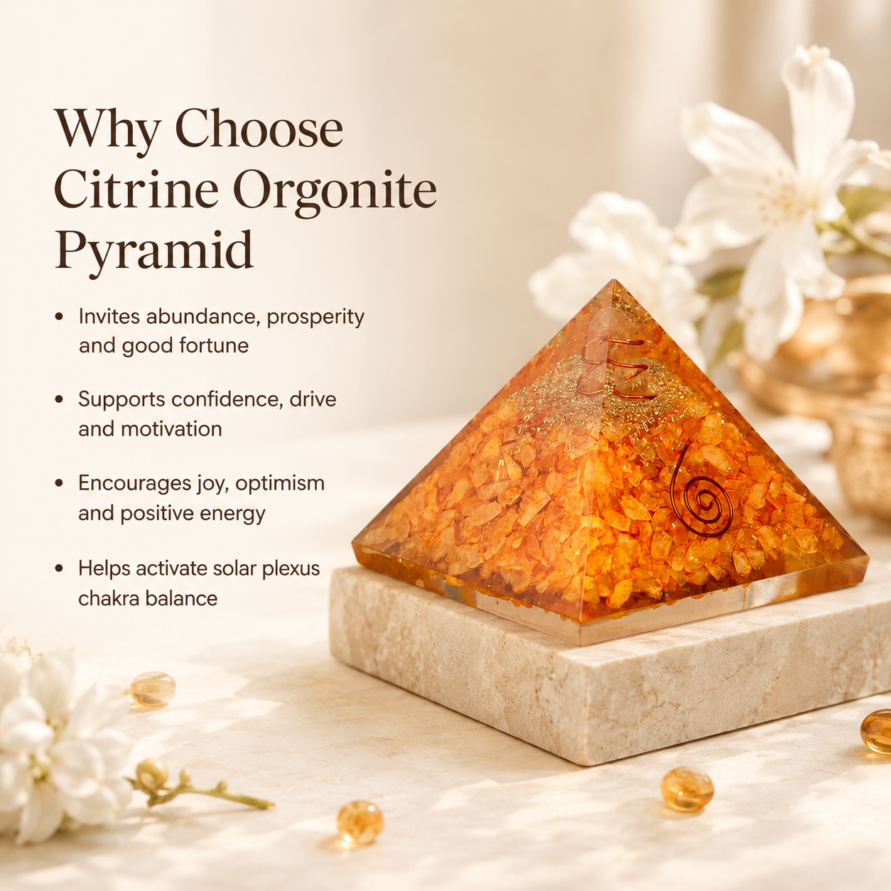 Citrine Vyapar Vridhi Pyramid