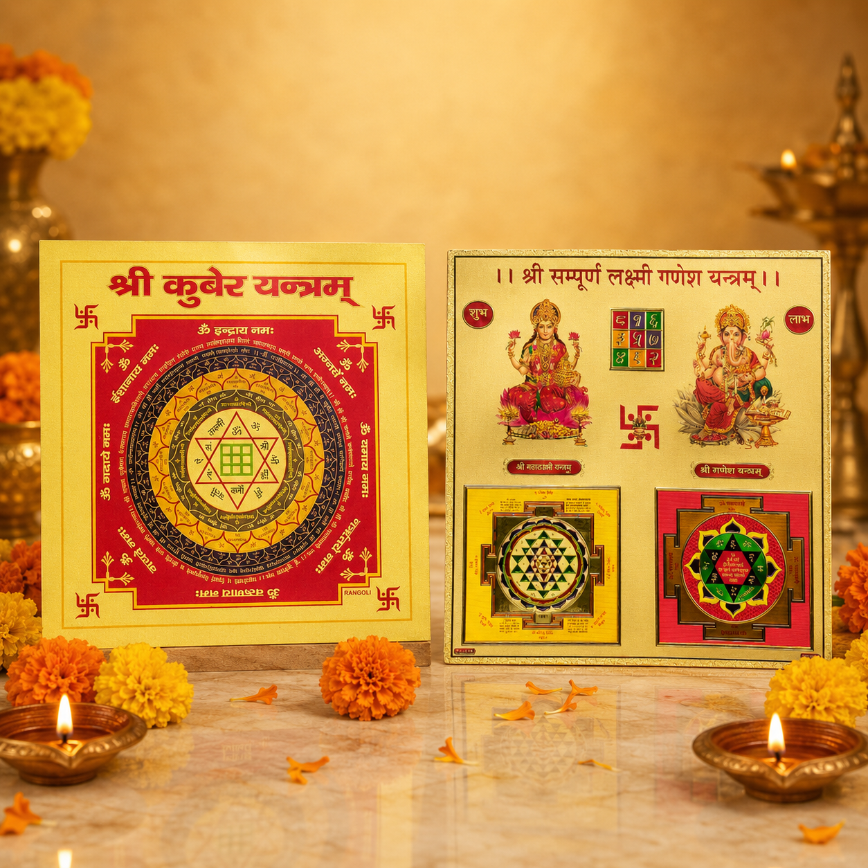 Dhan Sampatti Yantra Combo (9*9 inch)