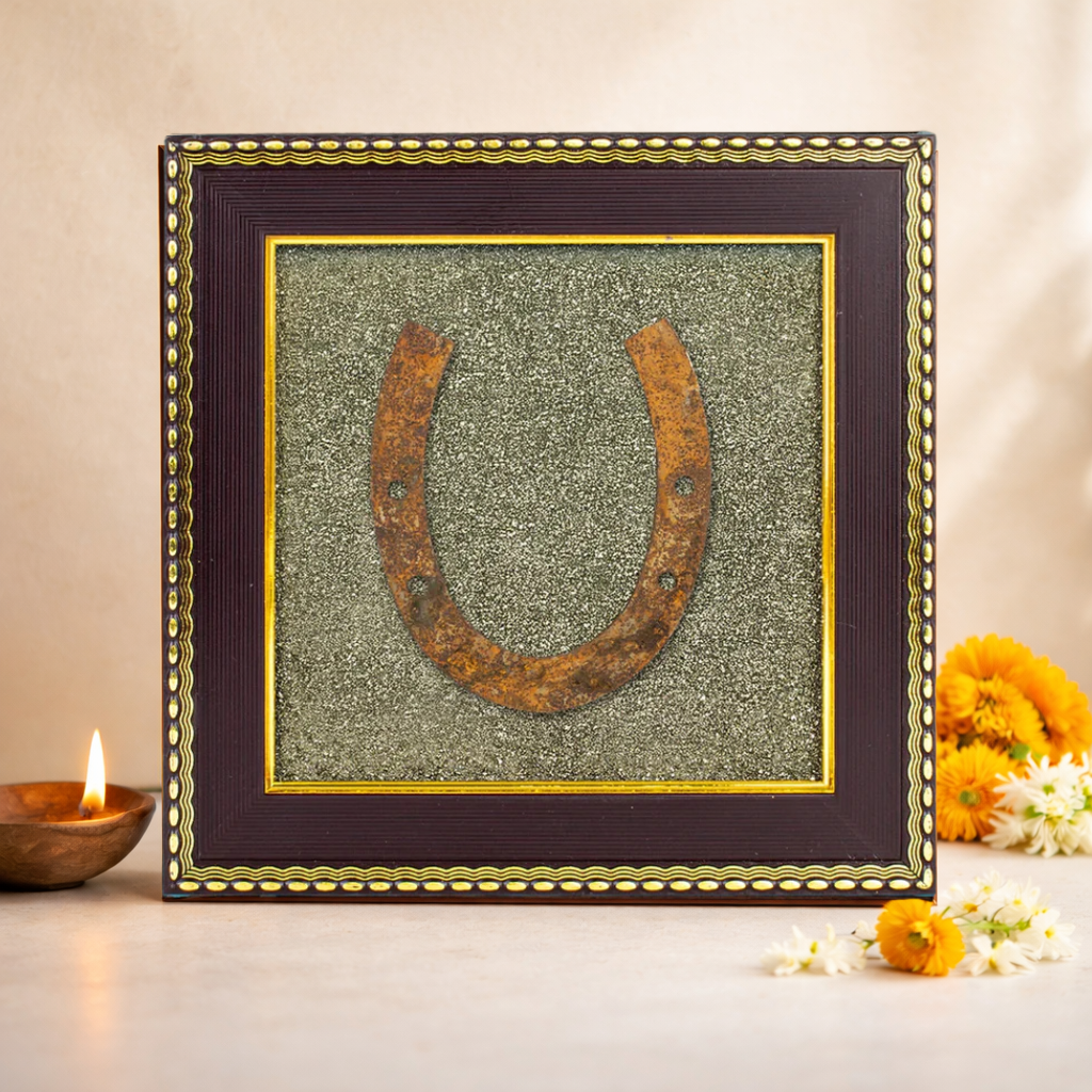 Ghode Ki Naal on Raw Pyrite Frame