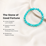 Rudvya Turquoise Bracelet good fortune benefits for prosperity luck wealth and clear thinking